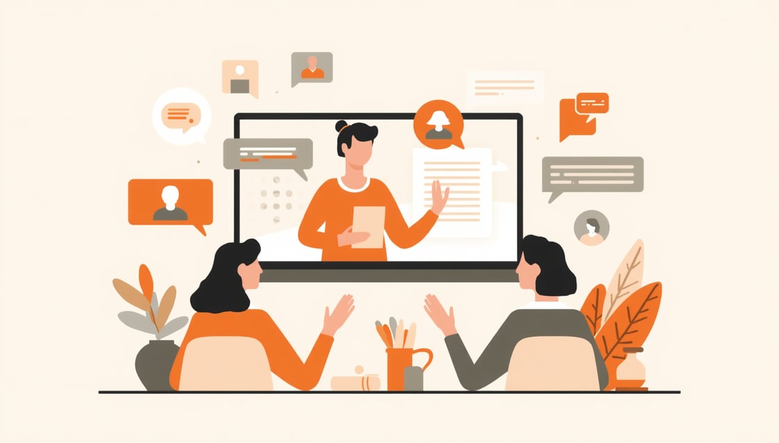 Students engaged while learning online